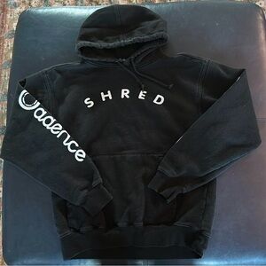 Shred Logo Black Hoodie Sweatshirt